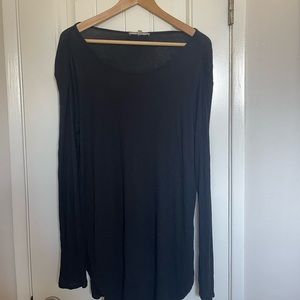 Joan Vass black long sleeve tee